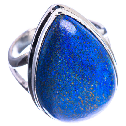 Large Lapis Lazuli 925 Sterling Silver Ring Size 9
