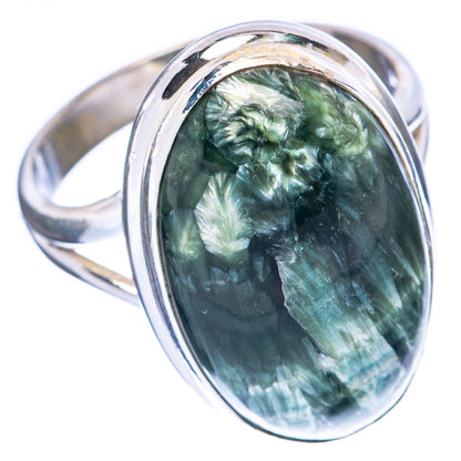 Seraphinite Ring Size 9 (925 Sterling Silver) R1947