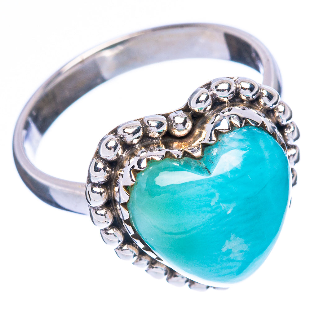 Larimar Heart 925 Sterling Silver Ring Size 8 Ana Co R2459