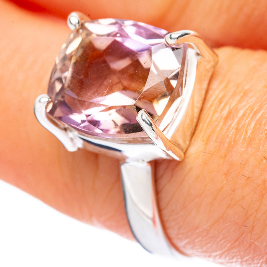 Faceted Ametrine Ring Size 7.5 (925 Sterling Silver) R4483