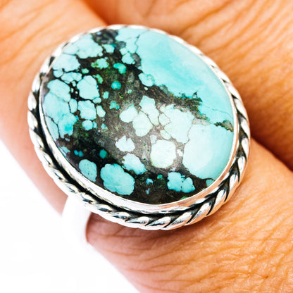 Premium Tibetan Turquoise Ring Size 10 (.925 Sterling Silver)