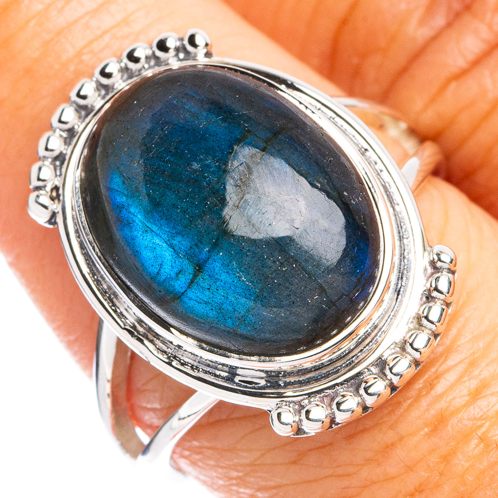 Premium Labradorite Ring Size 8.75 (925 Sterling Silver) R8160