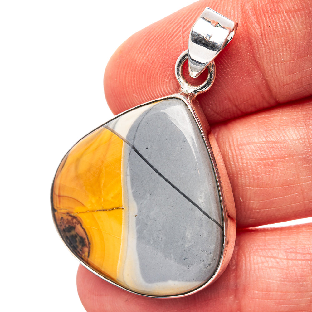 Premium Maligano Jasper Pendant 1 5/8" (.925 Sterling Silver)