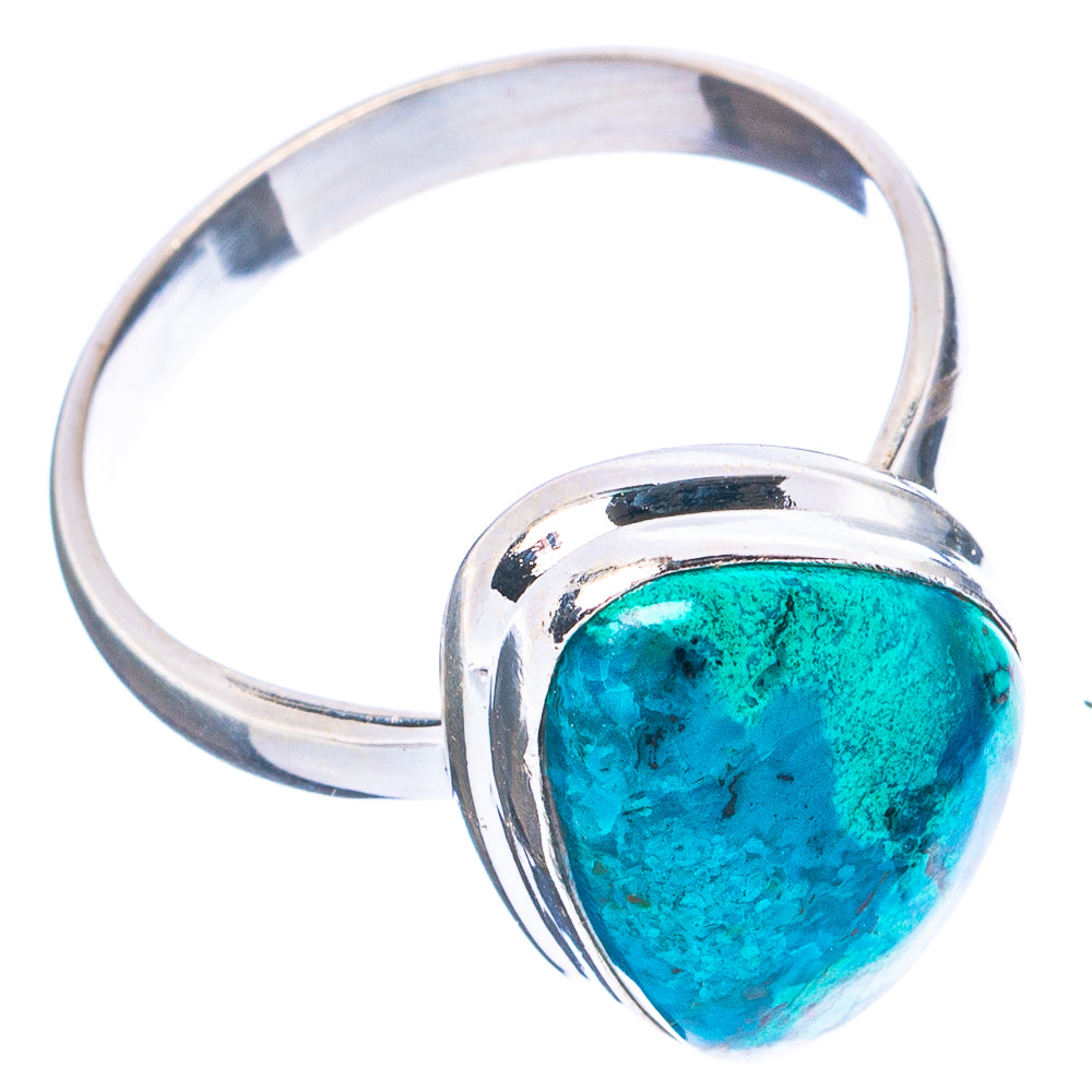 Peruvian Chrysocolla Ring Size 10 (.925 Sterling Silver)