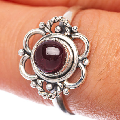 Garnet Dainty Ring Size 8 (925 Sterling Silver) R145224