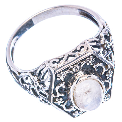 Rainbow Moonstone Ring Size 8.25 (.925 Sterling Silver)