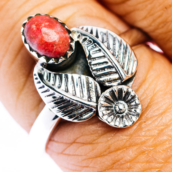 Rhodonite Ring Size 9.75 (.925 Sterling Silver)