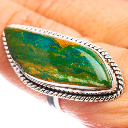 Large Peruvian Opal Ring Size 8 (925 Sterling Silver) R143153