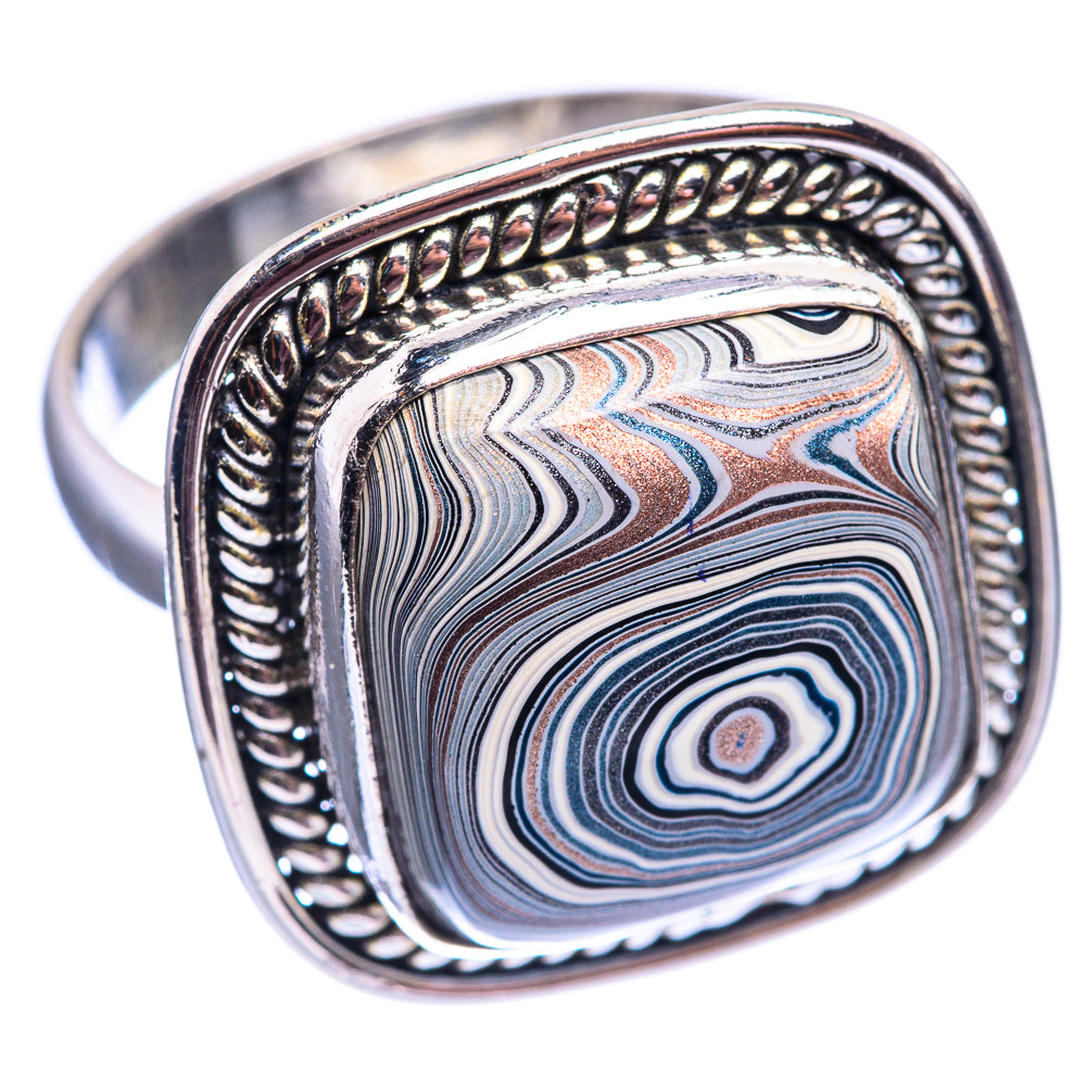 Fordite Ring Size 9.25 (925 Sterling Silver) R141962