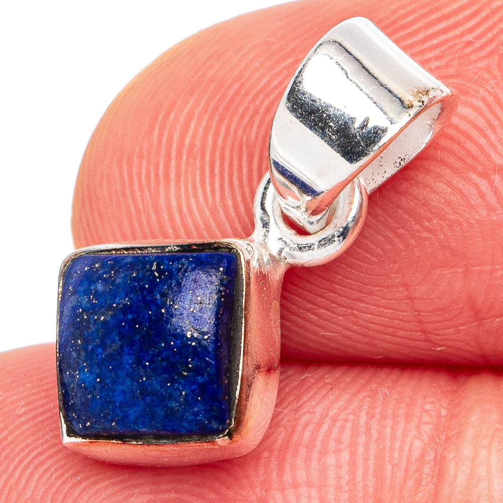 Lapis Lazuli Pendant 7/8" (925 Sterling Silver) P45524