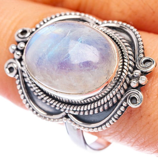 Rainbow Moonstone Ring Size 10.75 (925 Sterling Silver) R144739