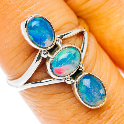 Ethiopian Opal Ring Size 8 (.925 Sterling Silver)