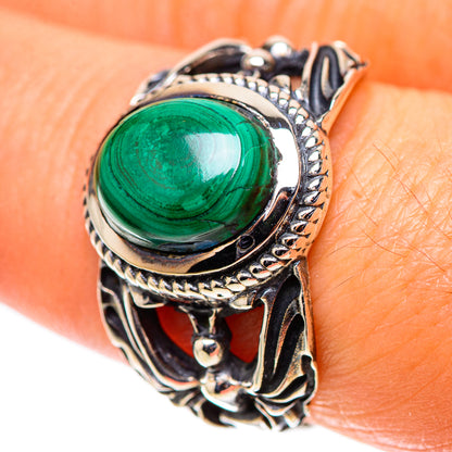 Malachite Ring Size 8.25 (925 Sterling Silver) RING138323