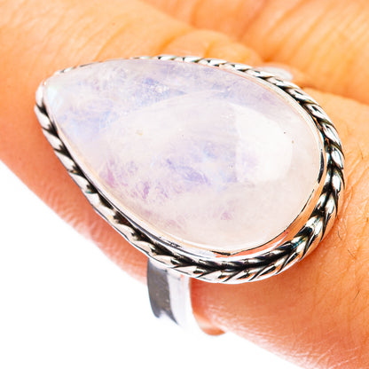 Rainbow Moonstone Ring Size 9 (925 Sterling Silver) R142782