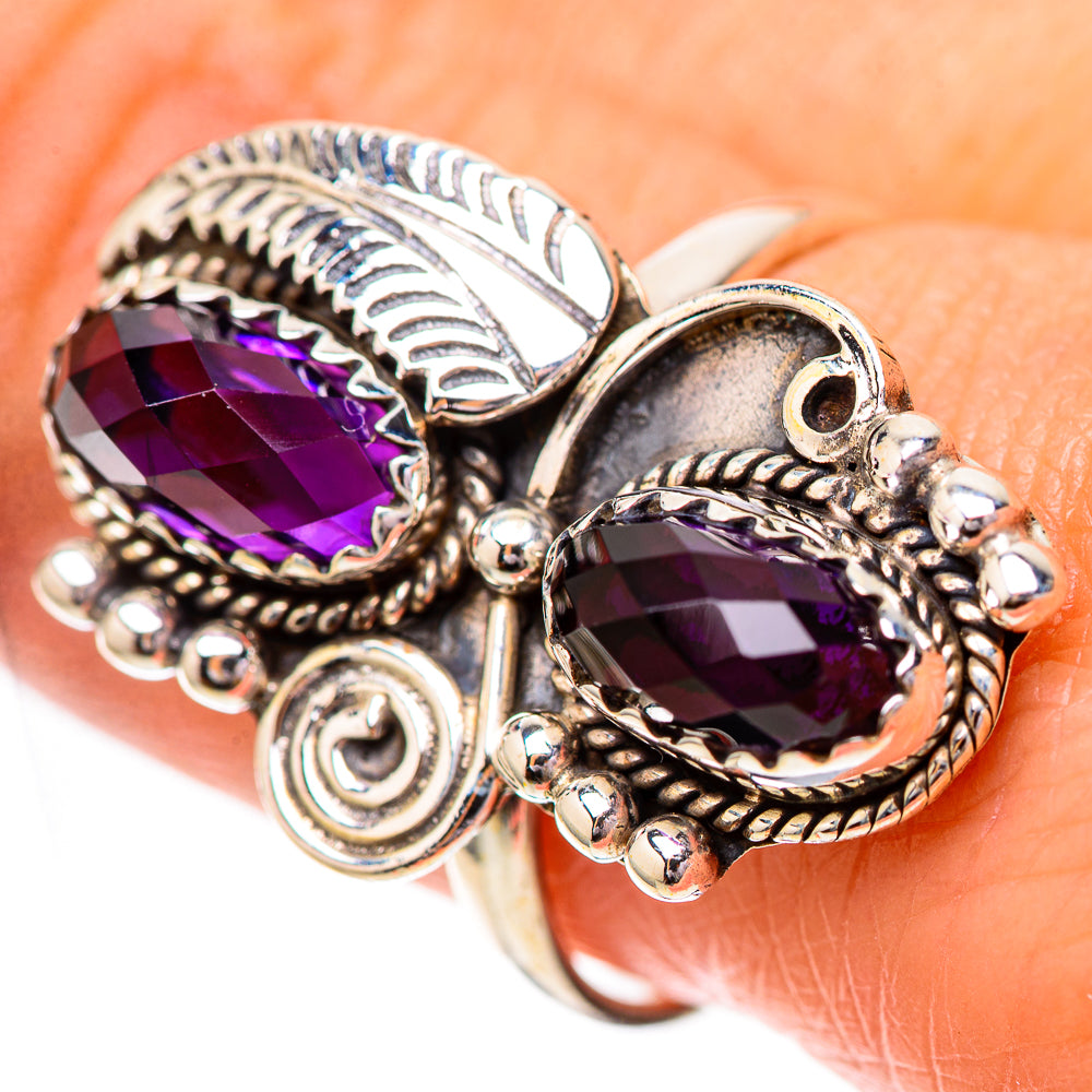 Amethyst Ring Size 9 (925 Sterling Silver) RING139762