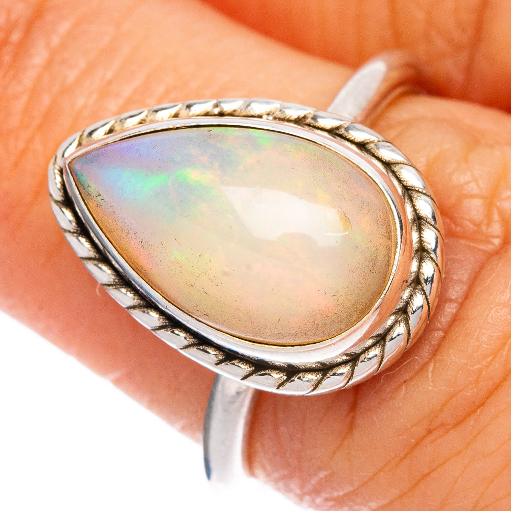 Rare Ethiopian Opal Ring Size 5.75 (925 Sterling Silver) R1318