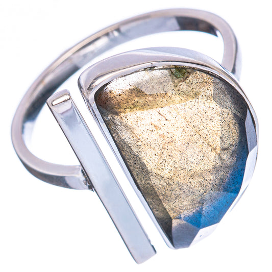 Premium Labradorite Ring Size 7 (925 Sterling Silver) R3567