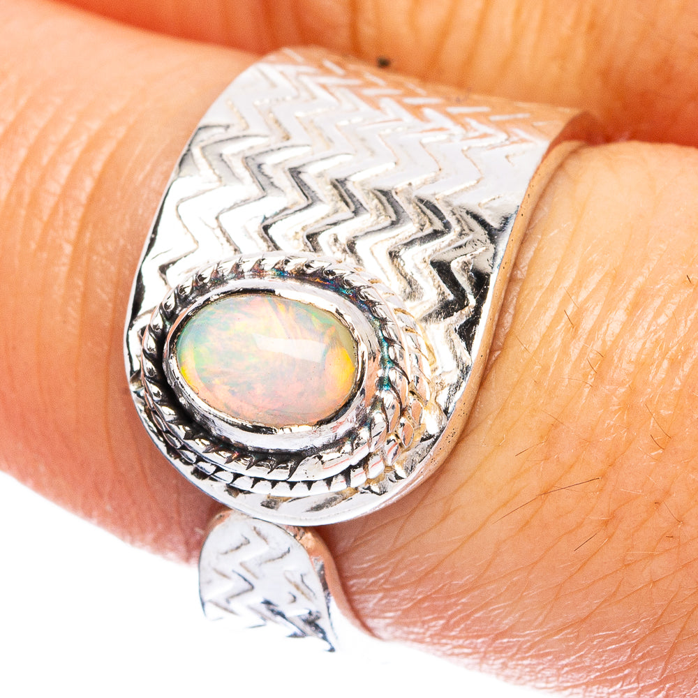Rare  Ethiopian Opal Ring Size 7.5 (925 Sterling Silver) R3698