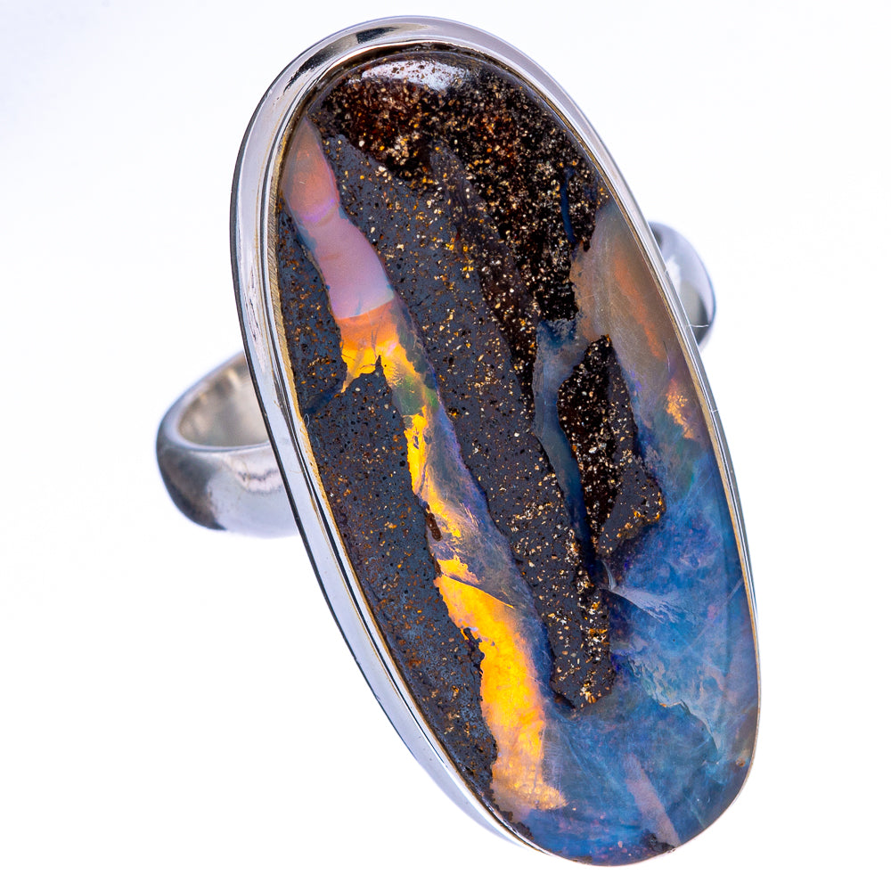 Rare Boulder Opal Ring Size 7 (925 Sterling Silver) R146712