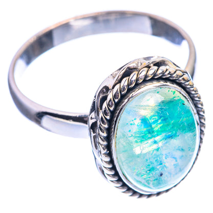 Green Moonstone Ring Size 9.75 (925 Sterling Silver) R142283