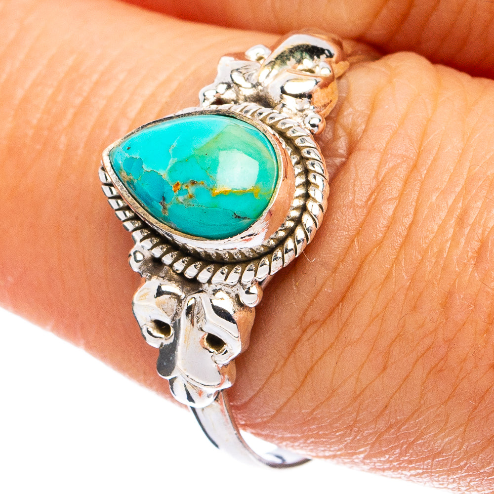 Mohave Turquoise Ring Size 9 (925 Sterling Silver) R8288