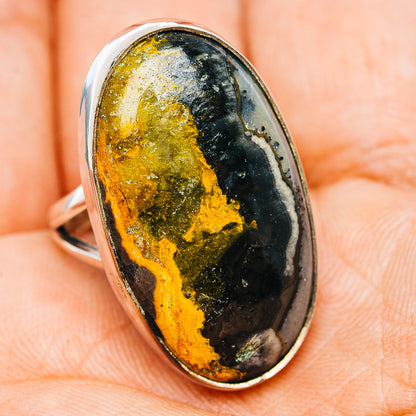 Premium Bumblebee Jasper Ring Size 7 (.925 Sterling Silver)