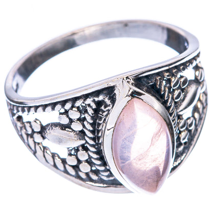 Rose Quartz Dainty Ring Size 7.75 (925 Sterling Silver) R5948