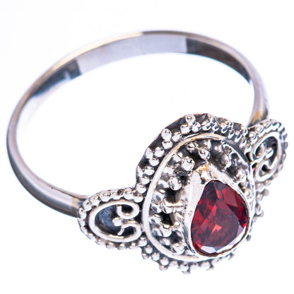 Value Garnet Ring Size 8.5 (925 Sterling Silver) R3172