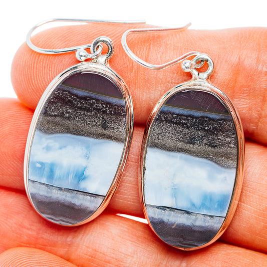 Premium Owyhee Opal Earrings 1 3/4" (.925 Sterling Silver)