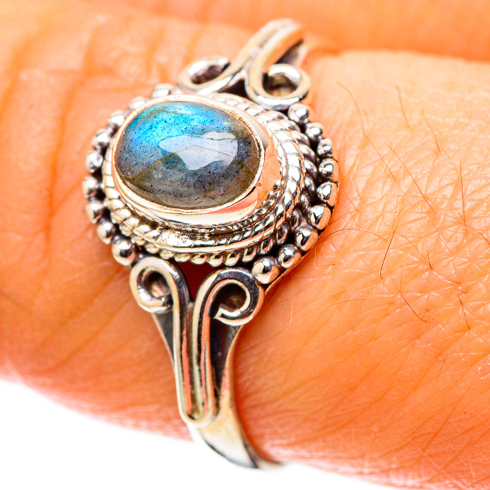 Labradorite Dainty Ring Size 7 (925 Sterling Silver) RING138196