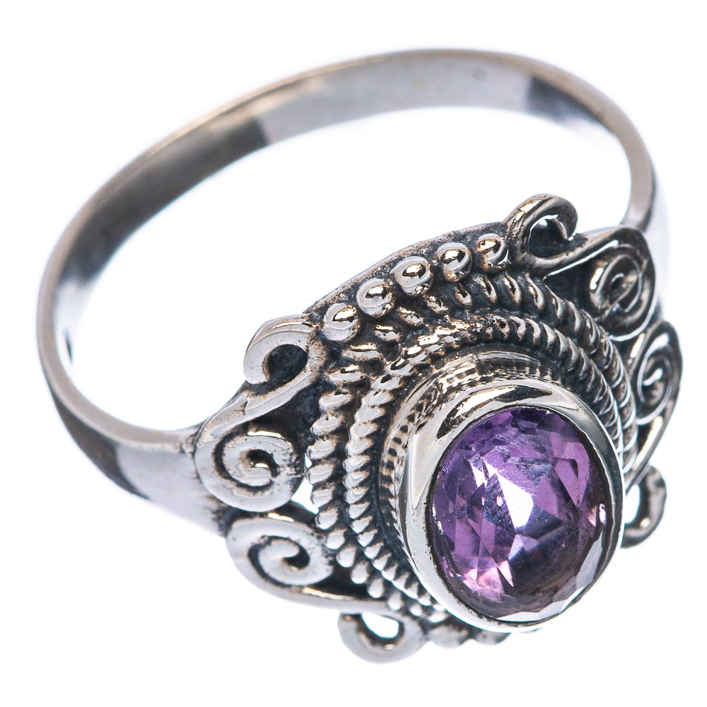 Faceted Amethyst Dainty Ring Size 7 (925 Sterling Silver) R145869