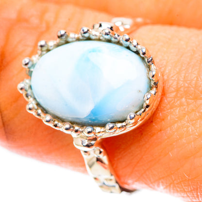 Premium Larimar Ring Size 9 (925 Sterling Silver) RING138100