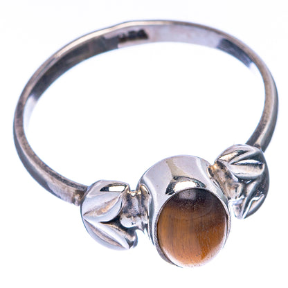 Tiger Eye Dainty Ring Size 5.5 (925 Sterling Silver) R145010