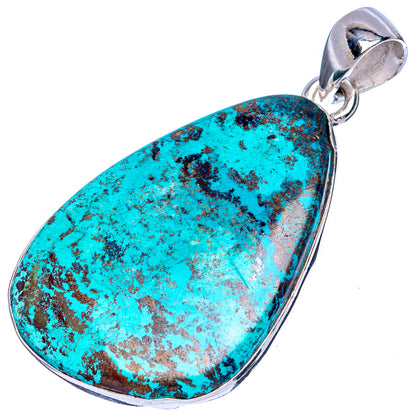 Shattuckite Pendant 1 5/8" (925 Sterling Silver) P42064