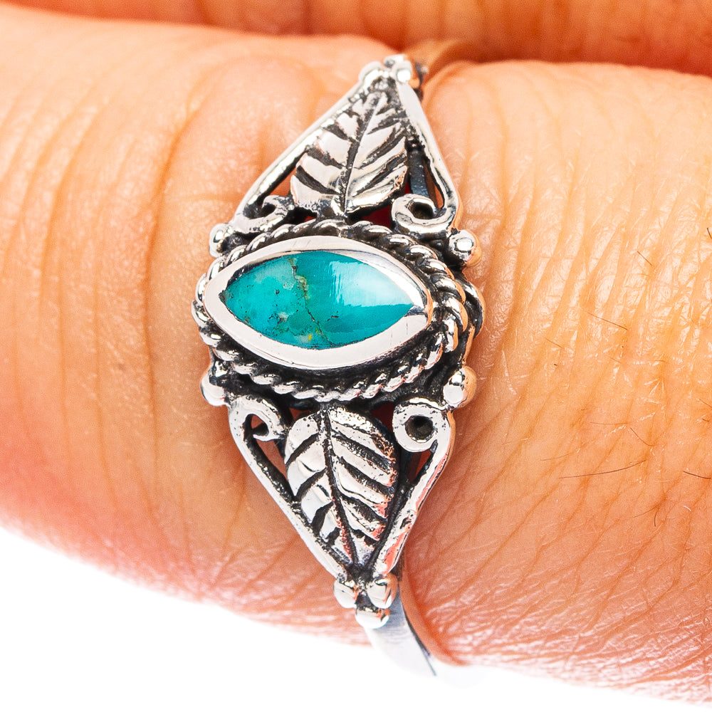 Rare Arizona Turquoise Ring Size 8.5 (925 Sterling Silver) R4863