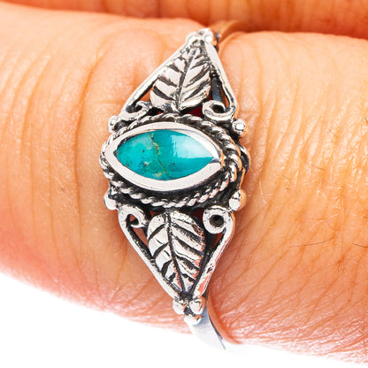 Rare Arizona Turquoise Ring Size 8.5 (925 Sterling Silver) R4863