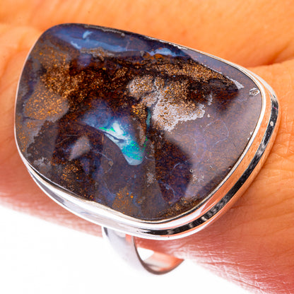 Large Boulder Opal Ring Size 11 (925 Sterling Silver) R141186