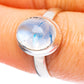 Rainbow Moonstone Ring Size 7.75 (925 Sterling Silver) R3783