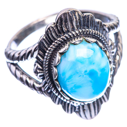 Larimar 925 Sterling Silver Ring Size 7.25