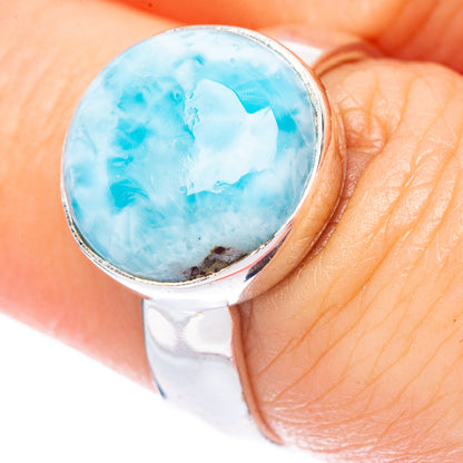 Larimar Ring Size 6.75 (925 Sterling Silver) R1683