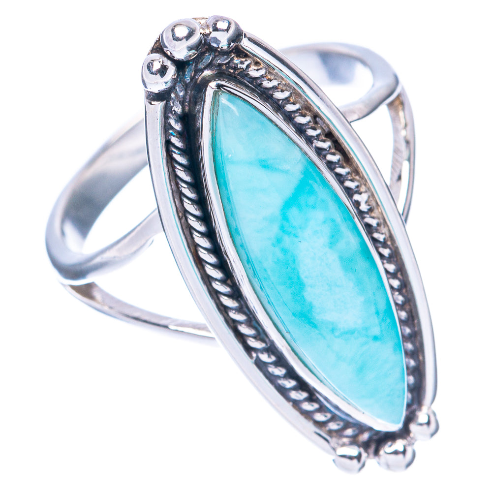 Premium Larimar Ring Size 8 (925 Sterling Silver) R2634