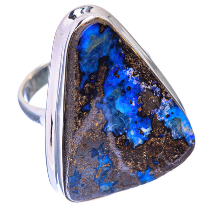 Large Boulder Opal Ring Size 7 (925 Sterling Silver) R141381