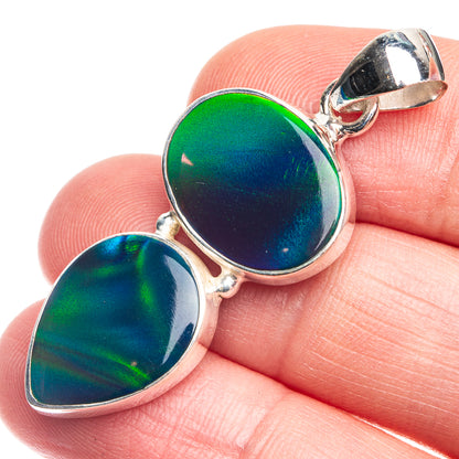 Aura Opal Pendant 1 5/8" (925 Sterling Silver) P39322