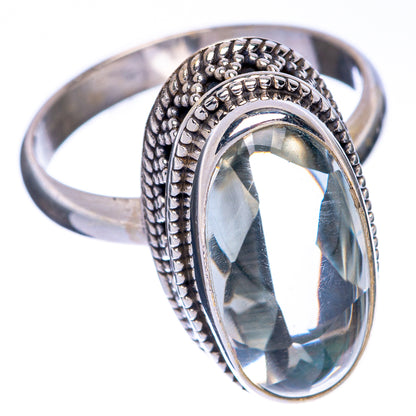 Green Amethyst Ring Size 10.75 (925 Sterling Silver) R144594
