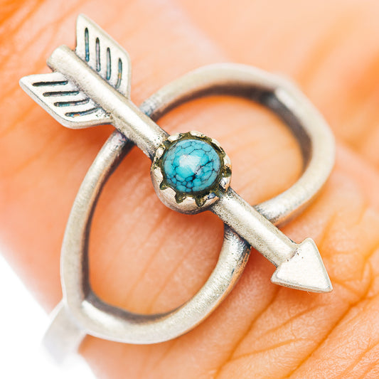 Mojave Turquoise Arrow Ring Size 6 (.925 Sterling Silver)