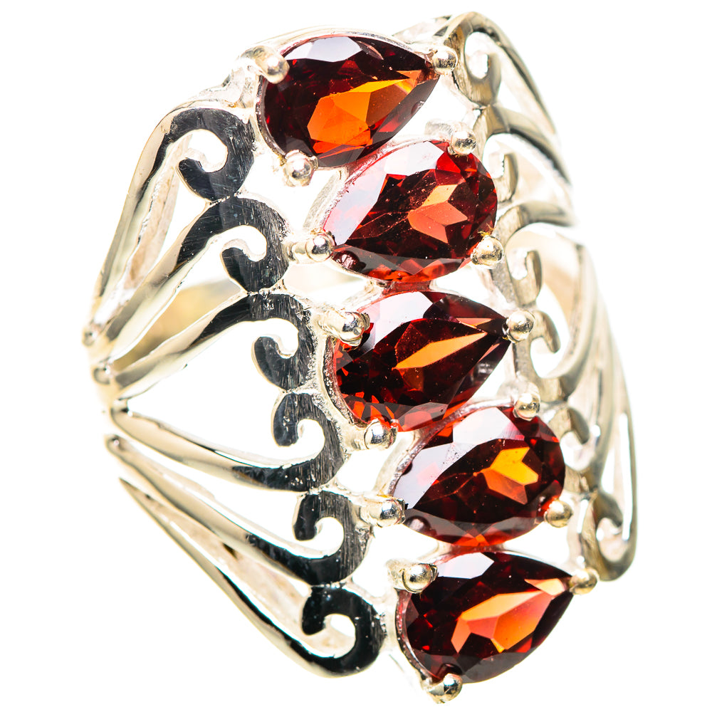 Garnet Ring Size 7.75 (925 Sterling Silver) RING138331