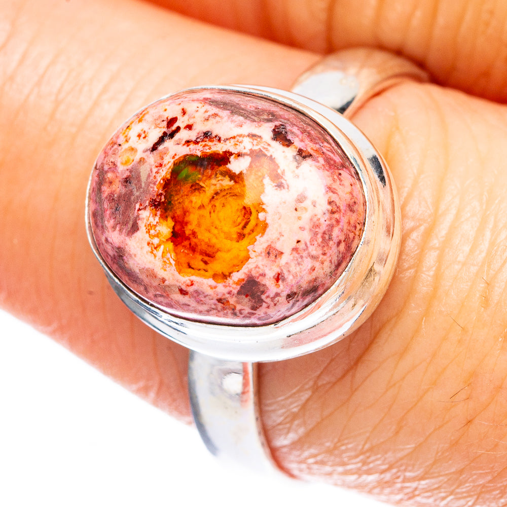 Mexican Fire Opal Ring Size 8.75 (925 Sterling Silver) R2363