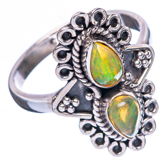 Rare Ethiopian Opal 925 Sterling Silver Ring Size 6.75 (925 Sterling Silver) R3875