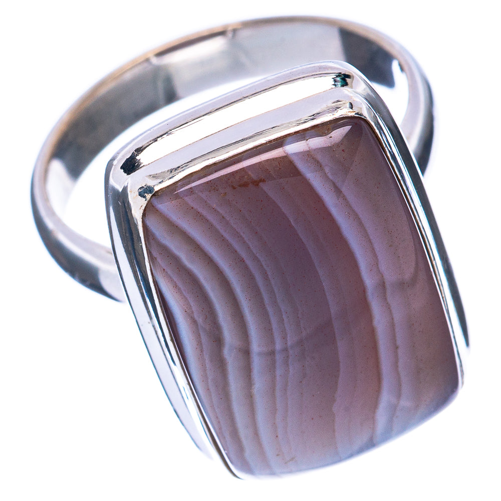 Botswana Agate Ring Size 6.75 (925 Sterling Silver) R2882