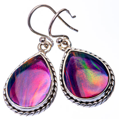 Aura Opal Earrings 1 3/8" (925 Sterling Silver) E432317